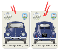 VW Beetle Type 114B 1953-55 Air Freshener